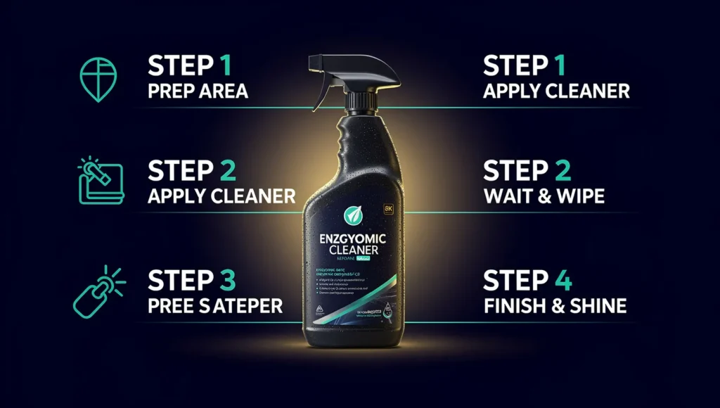 Step-by-step action plan for cat peeing on bed with enzymatic cleaner