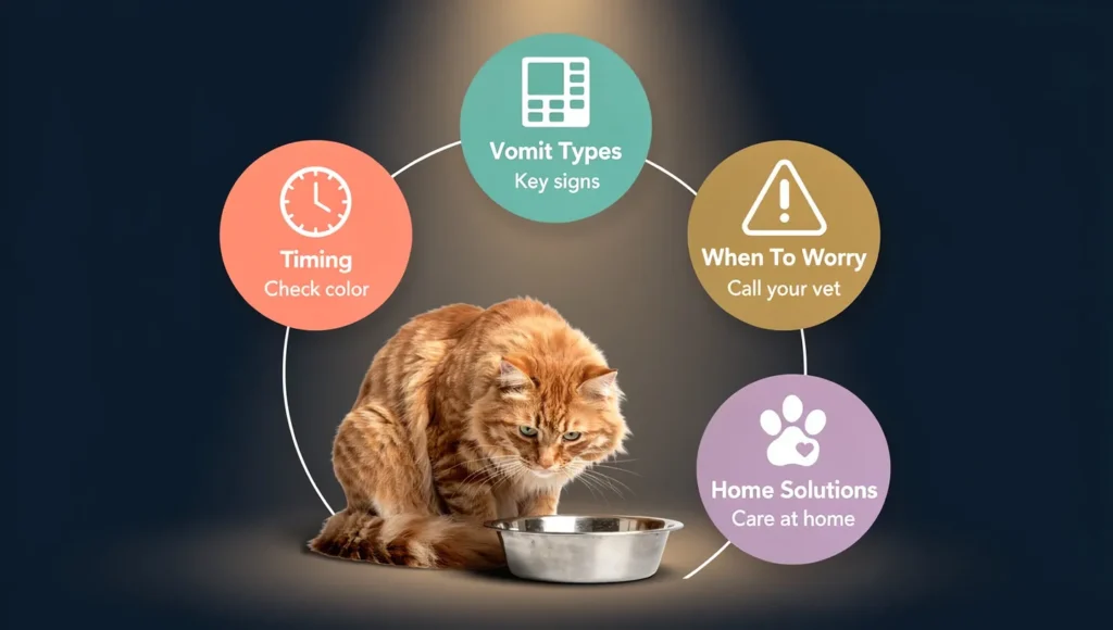 Why does my cat throw up after eating — complete visual guide