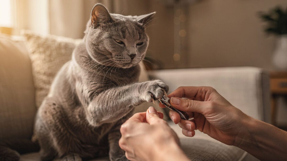 How to trim cat nails safely without stress