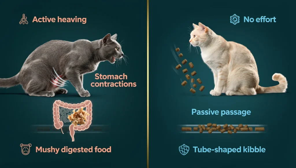 Cat vomiting vs regurgitation differences explained
