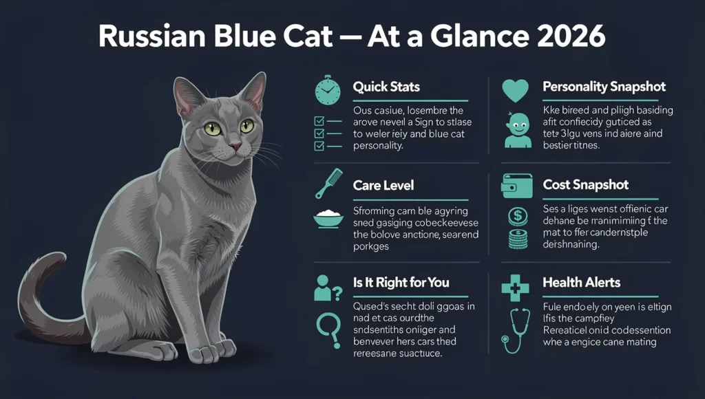 russian blue cat complete guide infographic 2026 personality care cost