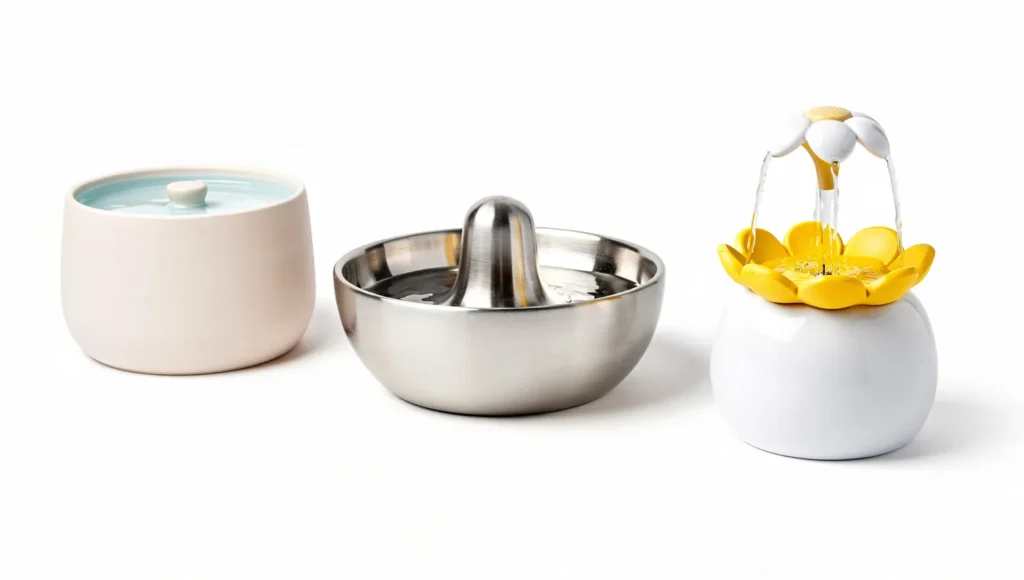 Top rated ceramic and stainless steel cat fountains