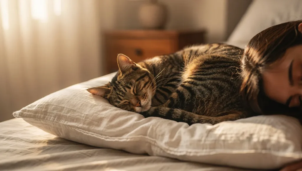 Why Your Cat Sleeps on Your Head Every Night (7 Surprising Reasons)