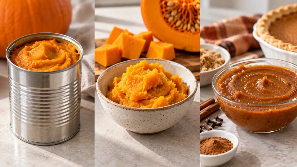 Safe pumpkin for cats: plain canned pumpkin vs pie filling