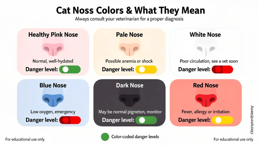 Cat Nose Color Change: Cat Nose Color Chart – What Each Color Means