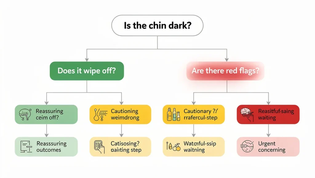 Should I worry about cat chin blackheads decision tree
