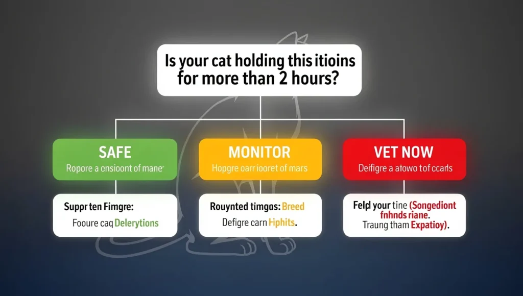 Cat posture meaning decision tree what to do